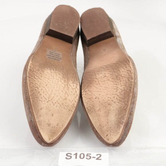 Seychelles Womens Bootie Size 8 Distress Silver Metallic Slip On Shoes Point Toe - Picture 8 of 12